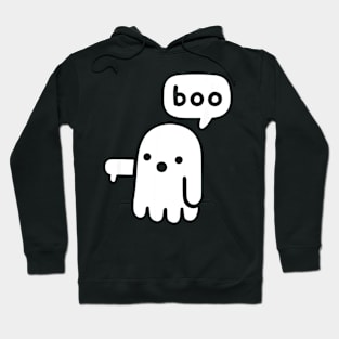 Boo Cute Ghost Of Disapproval Funny Halloween Hoodie